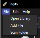 File menu